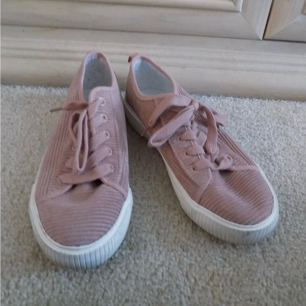 Women's Pink Casual Canvas Sneakers